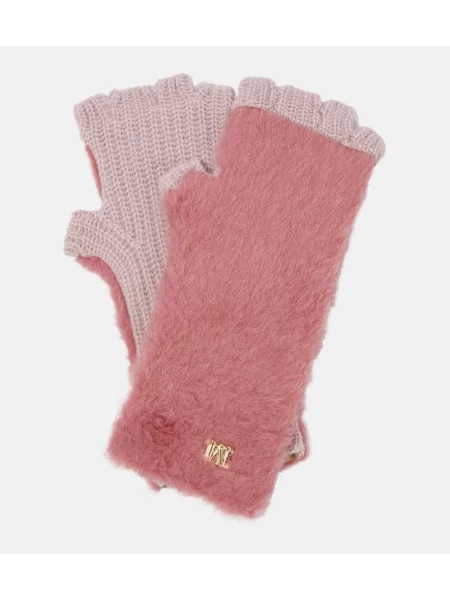 Mănuși Max Mara teddy roz