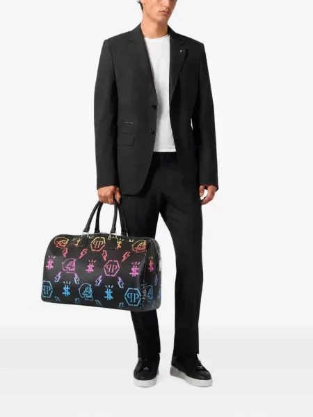 Geantă Philipp Plein din piele negru