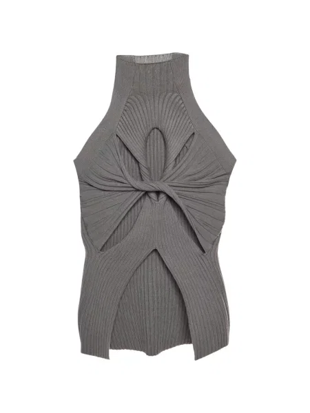 Top Dion Lee tricotate gri