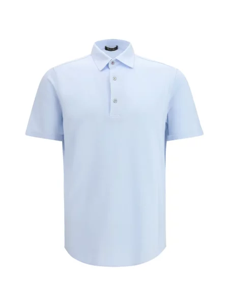 Tricou polo Loro Piana albastru