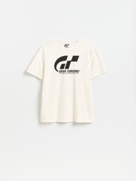 Reserved Tricou Gran Turismo alb