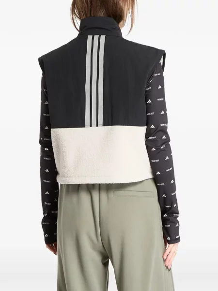 Prugaste kratke hlače Adidas s autogramom crvena