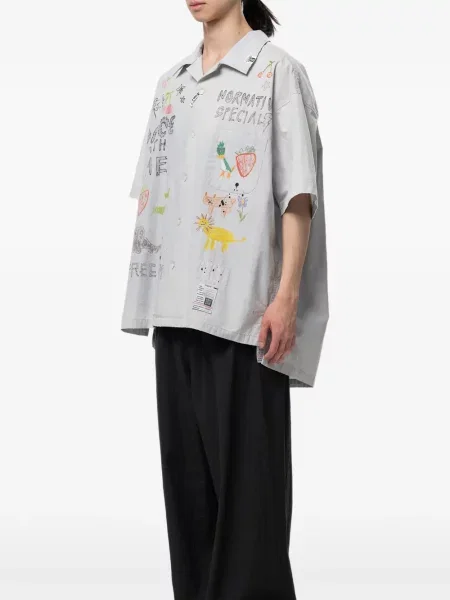 Cămașă Maison Mihara Yasuhiro cu imagine gri