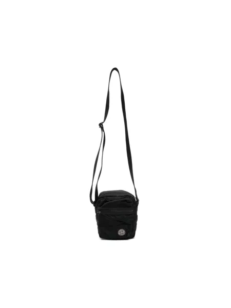 Torba crossbody Stone Island z kamieniami czarna