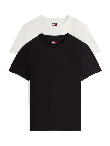 Tommy Jeans Tricou negru alb