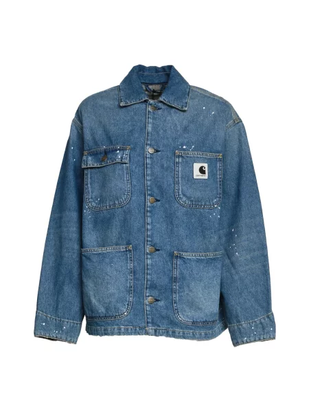 Kurtka jeansowa Carhartt Wip niebieska
