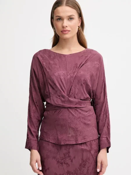 Hoss Intropia bluzka wzorzysta fioletowy