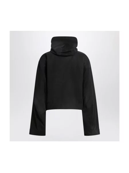 Lniana kurtka Balenciaga czarna