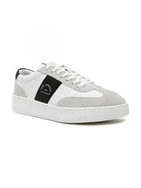 Karl Lagerfeld Bőr sneakers tornacipő KOURT III Maison Band Lo Lace fehér