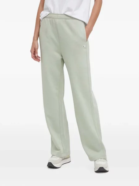 Pantaloni Champion alergare cu autograf verde
