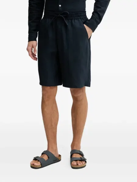 Pantaloni scurți Guess cu cordon albastru