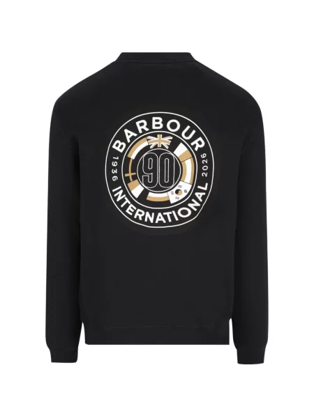 Pulover Barbour cu autograf negru