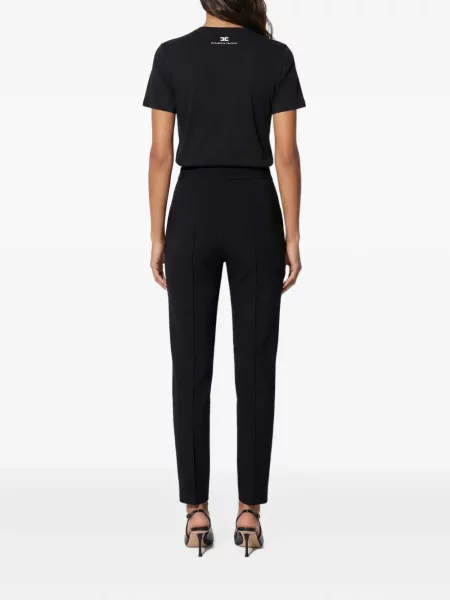 Tricou Elisabetta Franchi din jerseu negru