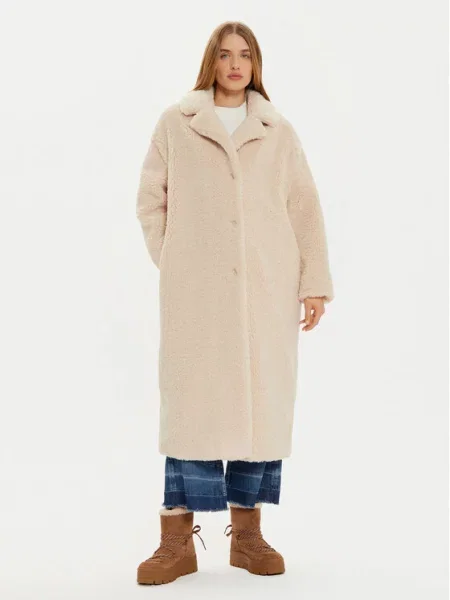 Krzneni plašč Guess bež
