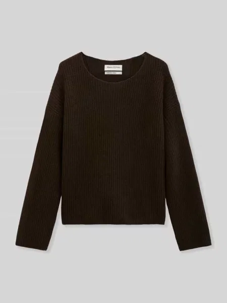 Sweter o kroju relaxed fit z mieszanki żywej wełny Marc O'polo