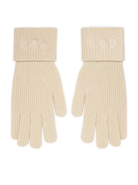 Перчатки Guess бежевые