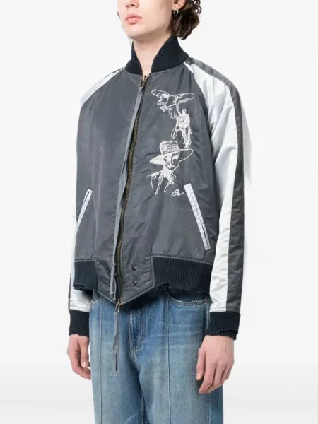 Geacă bomber Greg Lauren gri