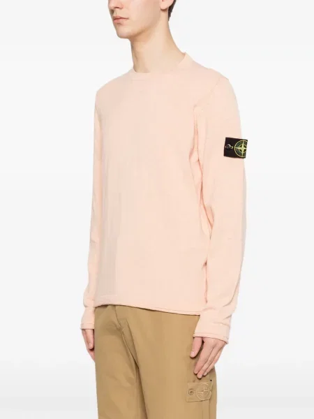 Дълго пуловер Stone Island камъни розово