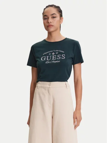 Guess T-Shirt zielony