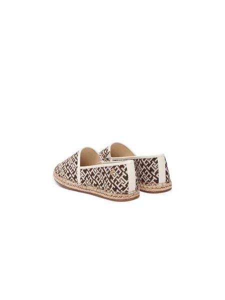 Espadrilky Tommy Hilfiger Th Monogram Jacquard hnedá
