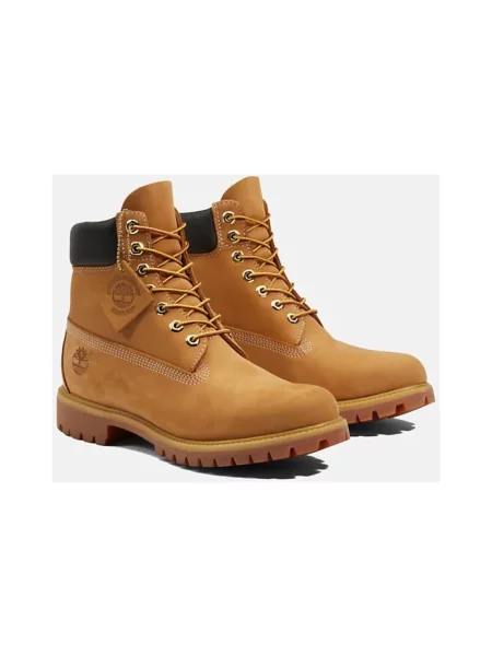 Botki Timberland wodoszczelne skórzane wiązane brązowe