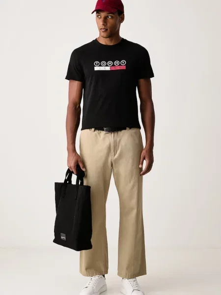 Tommy Jeans kratka majica črna