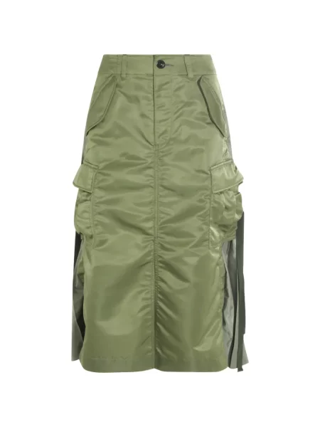Fustă midi Sacai verde