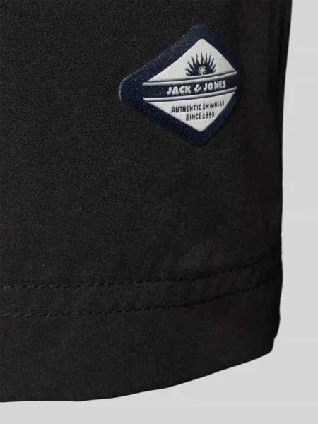 Kąpielówki Jack & Jones z logo czarne