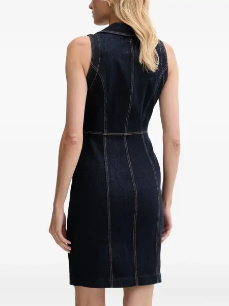 Sukienka midi Guess niebieska