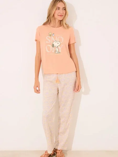 Пижама women'secret SNOOPY дамска оранжево