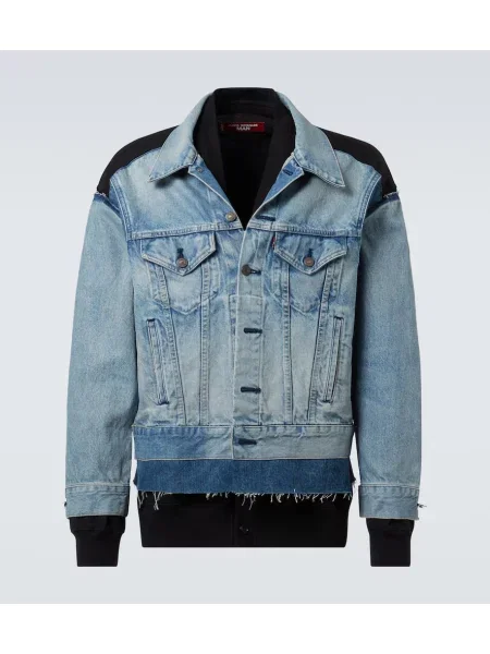 Geacă de blugi Junya Watanabe din jerseu albastru