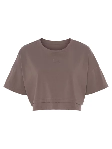 LASCANA Tricou ciocolatiu / taupe gri