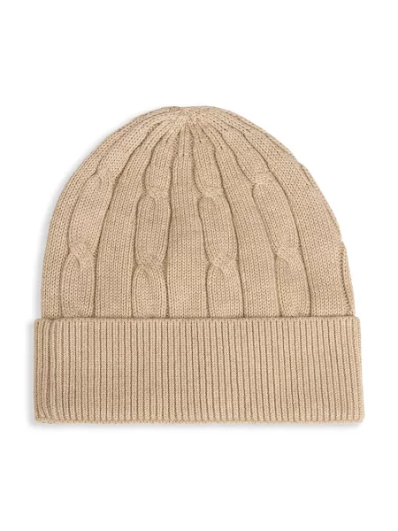 Tommy Hilfiger шапка beanie за деца от бежово