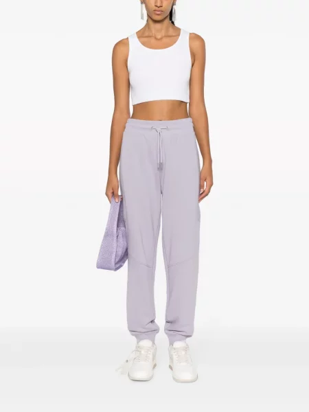 Kalhoty Calvin Klein Jeans jersey fialové