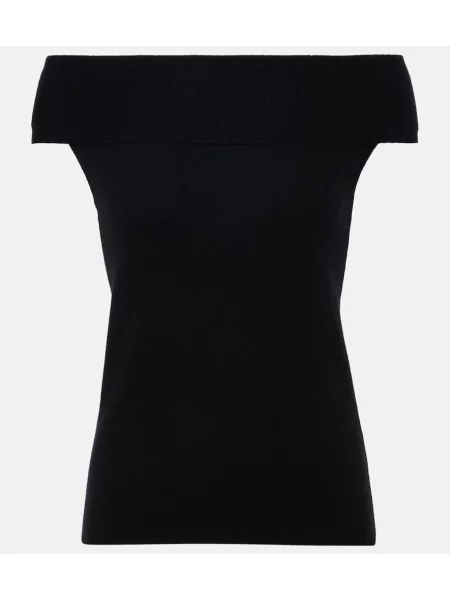 Volneni pulover Jardin Des Orangers črna