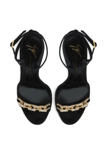 Sandale Giuseppe Zanotti de cristal negru