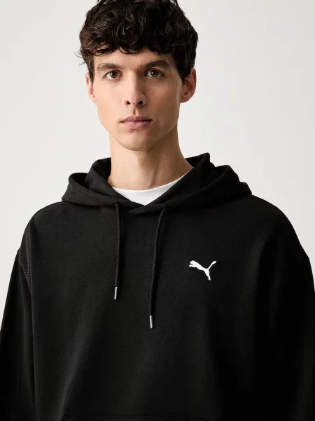 Puma кофта з капюшоном з бавовною Essentials Elevated