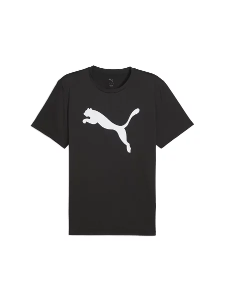 Jednokolorowa koszulka TAD ESSENTIALS z logo Cat PUMA czarna
