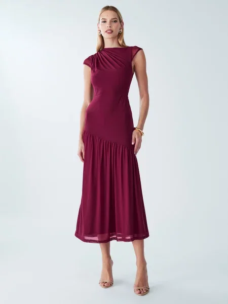 BWLDR Rochie Chelle vin roșu