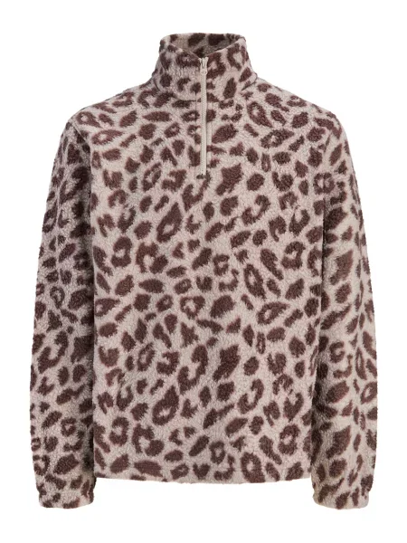 JACK & JONES Pulover JORSebastian ciocolatiu / piatră gri