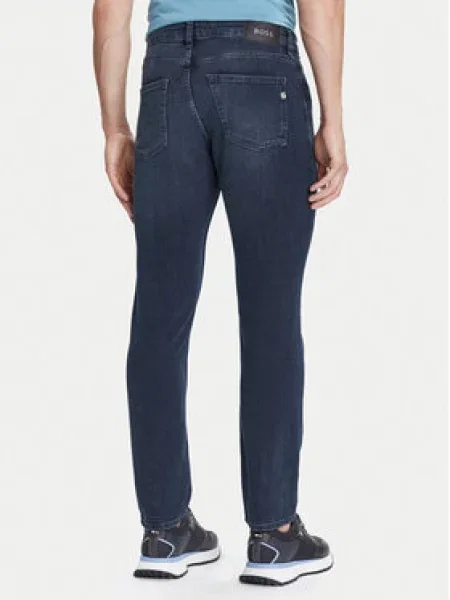 BOSS Jeans hlače H-Delaware Mornarsko modra