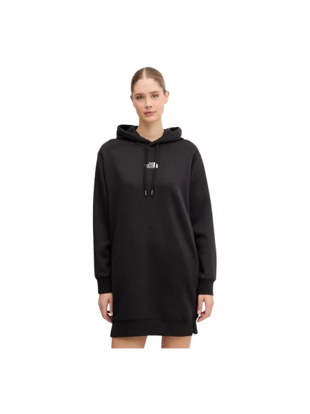 The North Face sukienka Essential Relaxed mini oversize czarny