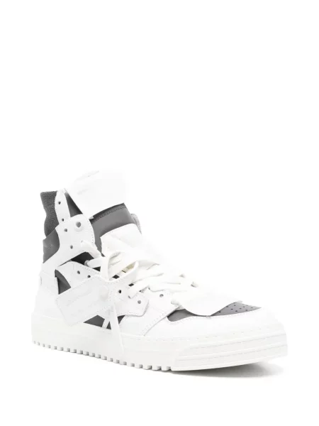 Sneakerși Off-white din piele alb