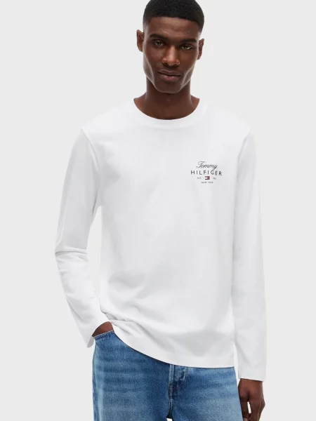 Лонгслів Tommy Hilfiger білий