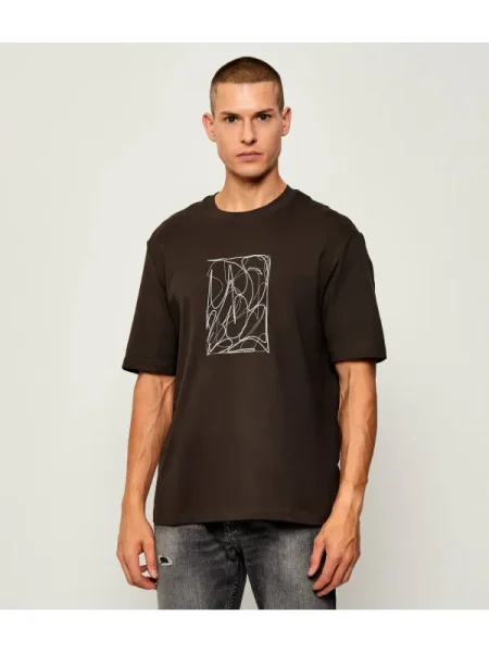 Armani Exchange Tricou maro