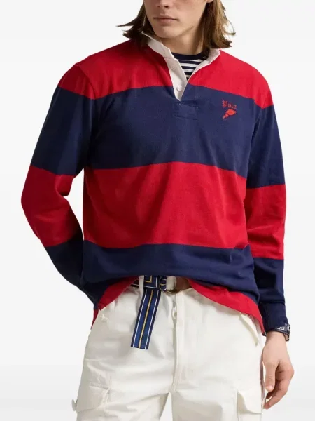 Pletene sportske kratke hlače Polo Ralph Lauren s printom bijela