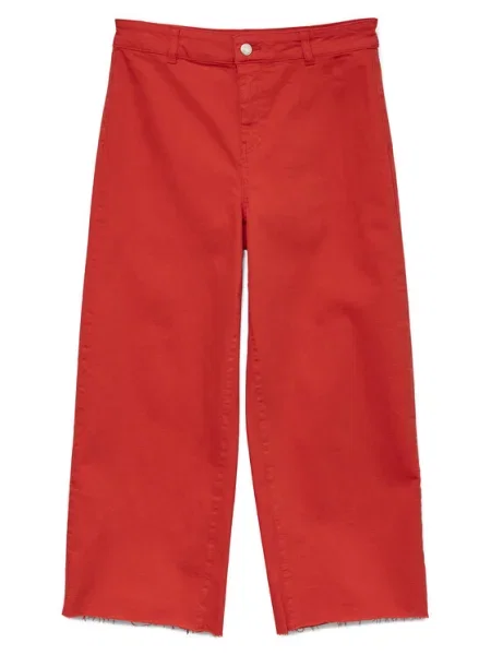 Vero Moda Pantaloni culotte Wild Kayla Wide Leg roșu