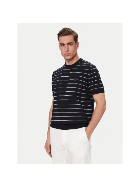 BOSS Majica Kanacho Mornarsko Regular Fit modra