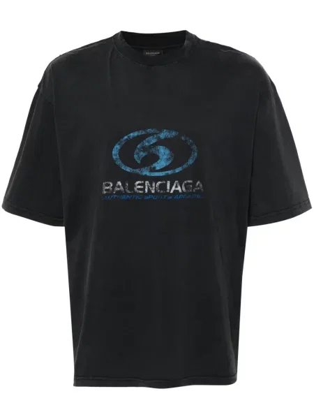 Tricou Balenciaga cu imagine negru