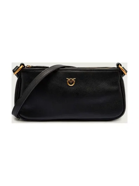 Geanta crossbody Pinko din piele negru
